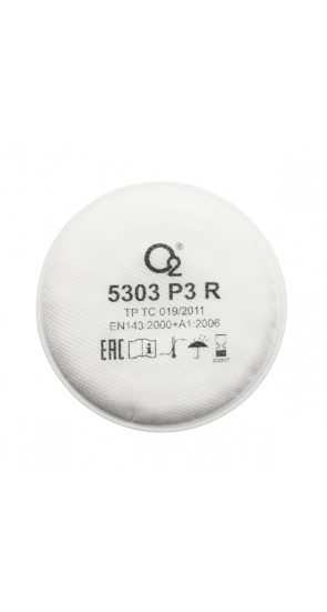 Фильтр О2 противоаэрозольный 5303 P3 R Фильтр О2 противоаэрозольный 5303 P3 R