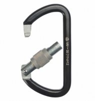 Карабин трапеция стальной с муфтой Keylock kN 35. Зев 21 мм.