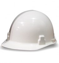 Каска защитная Thermalgard, белая, Fas-Trac III, вшитая налобная лента из ПВХ (MSA) 