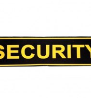 Нашивка "SECURITY" (спина) 296 х 77 мм Нашивка "SECURITY" (спина) 296 х 77 мм