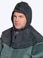Подшлемник спилковый утепленный с пелериной